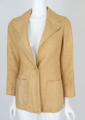 1970s Raw Silk Anne Klein Blazer