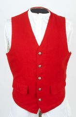 1970s Pendelton Red Wool Vest