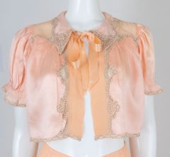 1920s-30s Silk Bed Jacket