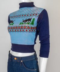 1940s Fair isle Boy's to Women's Pullover