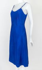 1940s Suzette Snip- It Royal Blue Slip NOS