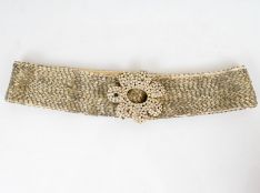 Vintage Glam Beaded Rhinestone Belt