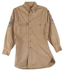 WWII 1st Air Force 1st Sgt. Khaki Shirt