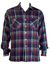 60s Wool Flannel Camp Shirt