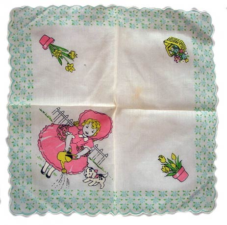 1950s Hanky: Ballyhoovintage.com