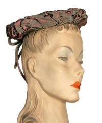 1940s Satin Hat