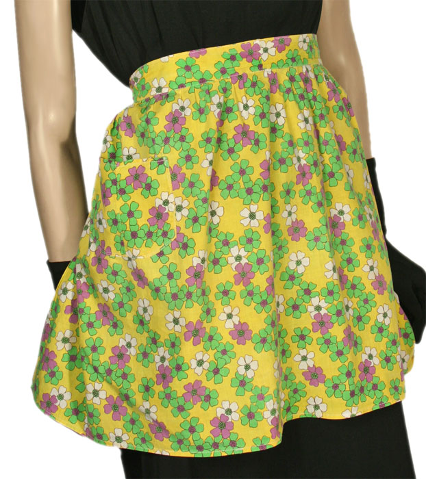 Flower Print Apron 