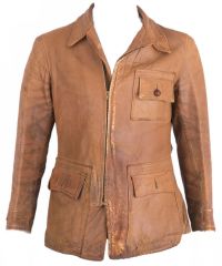 Rugged 1940s Leather Jacket