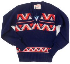 1950s Boy's Campus V-neck Sweater