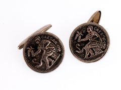 1950s Roman Coin Cufflinks