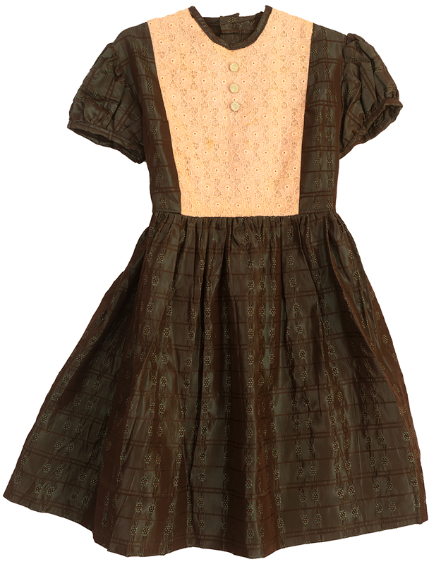 Girls 1950s Taffeta Party Dress: Ballyhoovintage.com