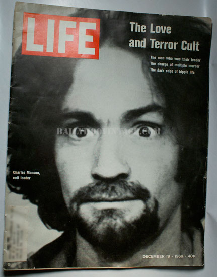 Life Magazine Dec. 1969 Manson Cover: Ballyhoovintage.com