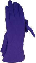 1940s Purple Rayon Gloves