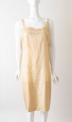 1920s Raw Silk Flapper Dress