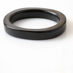 Black Bakelite Oval bracelet