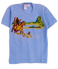 Vintage T-Shirt with Wild West Scene