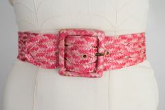 Wide Vintage Belt in Pretty Pinks