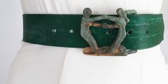 Vintage Tony Cooper Creations Bronze Buckle and Belt