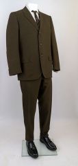 1960s Unworn 3 Button Sharkskin Suit 3 pc
