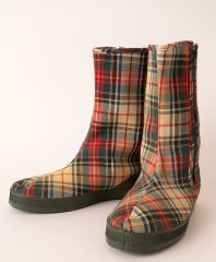 1950s Plaid Rain or Snow Boots