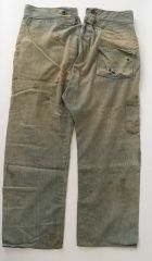 Early 20thC Work Pants With Buckle Back