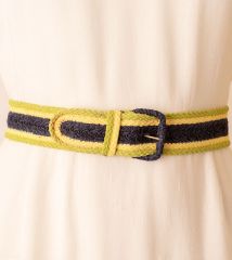 Tri-color 1930s Braided Belt NOS